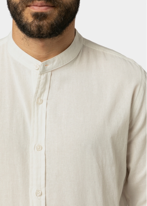 White Mao Shirt 
