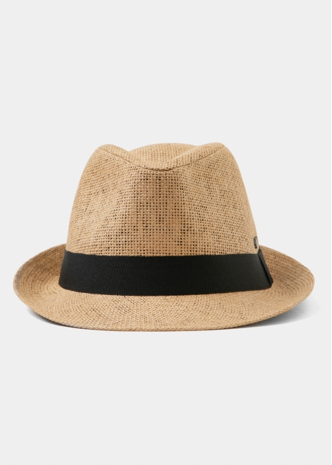 Brown Fedora Hat w/ black hatband