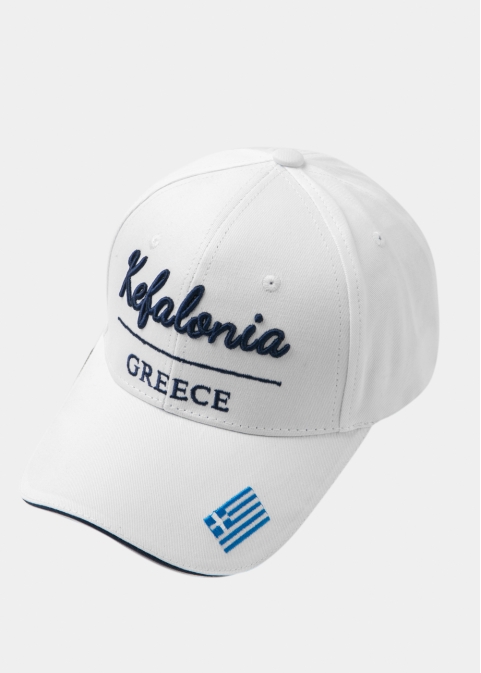 Kefalonia White w/ Greek Flag