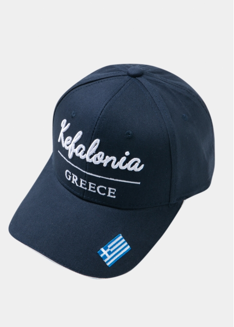 Kefalonia Navy Blue w/ Greek Flag