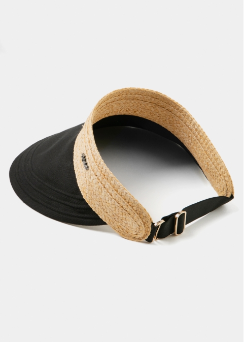 Black Raffia Headband 