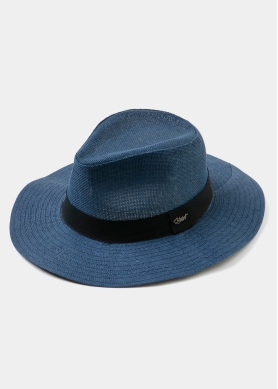 Blue Navy Panama Style Hat
