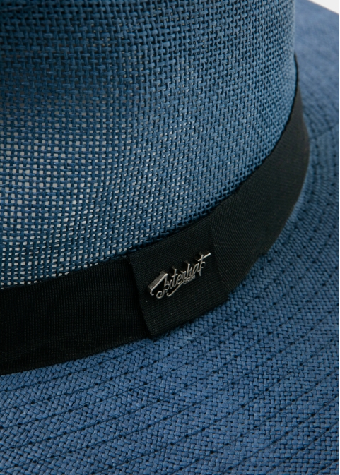 Blue Navy Panama Style Hat