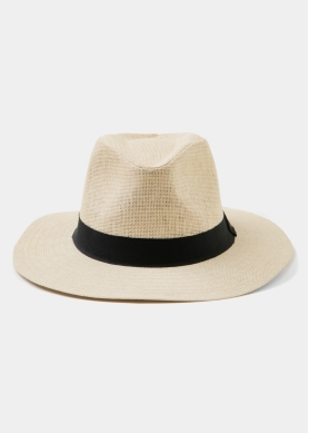 Cream Panama Style Hat