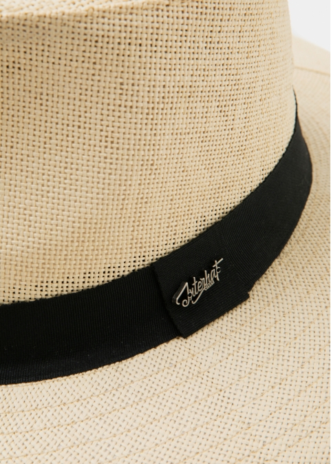 Cream Panama Style Hat