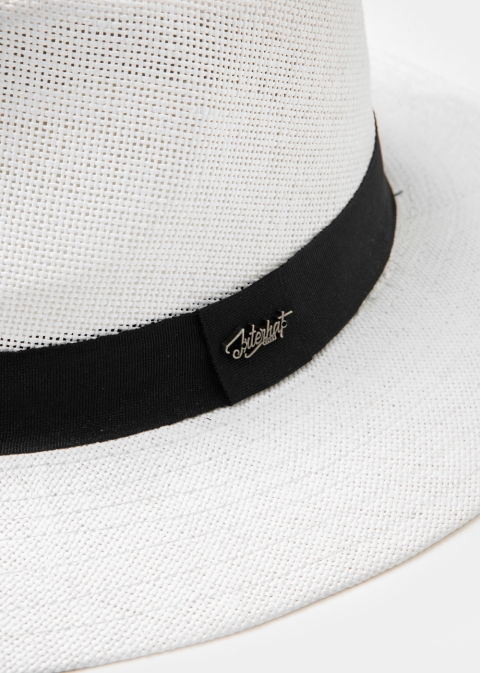 White Panama Style Hat