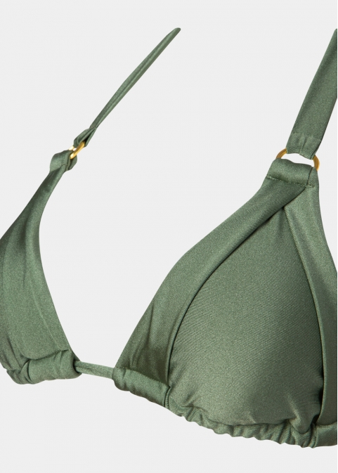 Capri Bikini Top - Olive Dacron