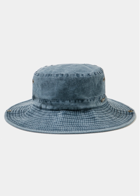 Blue Active Bucket Hat w/ Washed Cotton