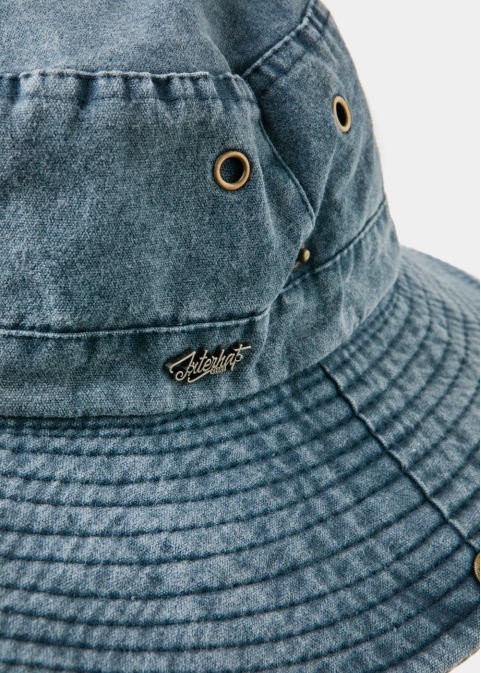 Blue Active Bucket Hat w/ Washed Cotton