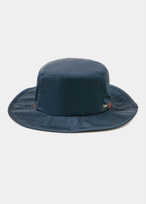 Navy Active Bucket Hat w/ Orange Details