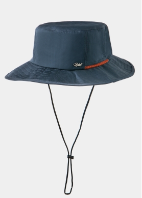 Navy Active Bucket Hat w/ Orange Details