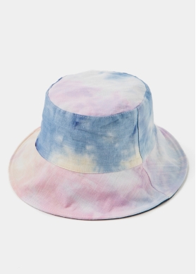 Double-Faced Bucket Hat Tie Dye & Khaki 