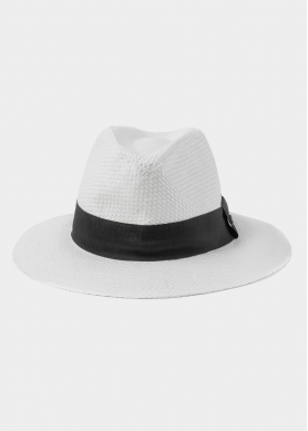 White Panama Style Hat 3