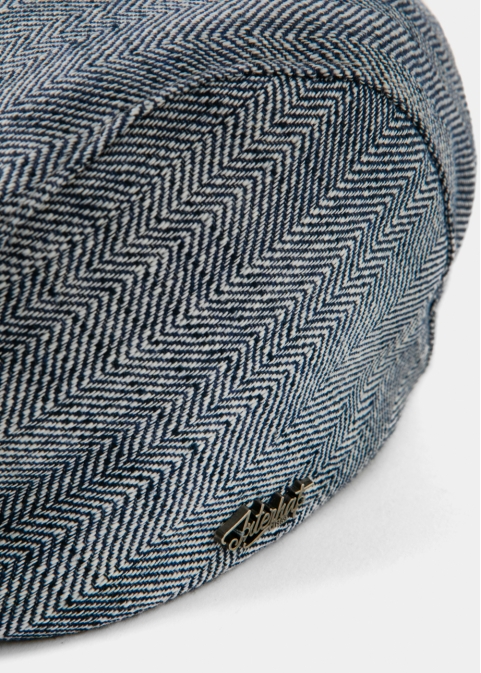 Blue Linen Men's Cap 