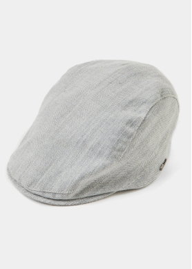 Grey Linen Men's Cap 