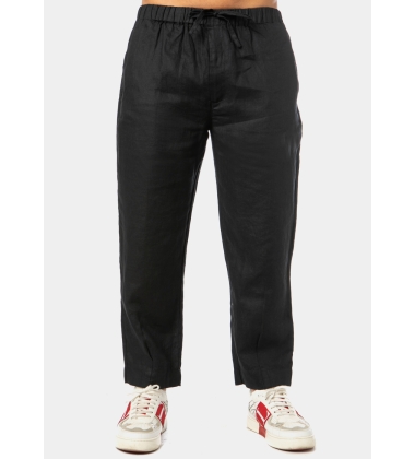 100% Linen Black Pants