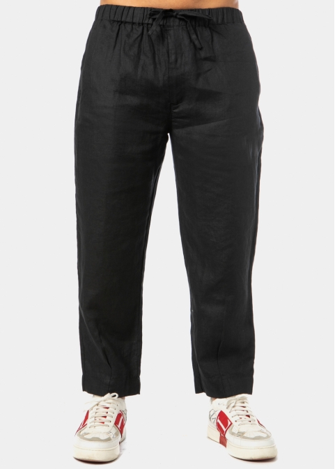 100% Linen Black Pants