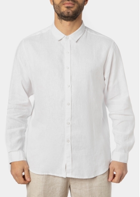 100% Linen White Shirt 