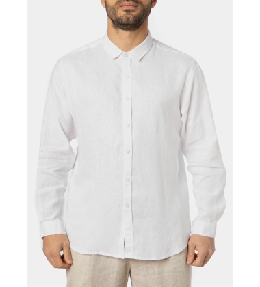 100% Linen White Shirt 