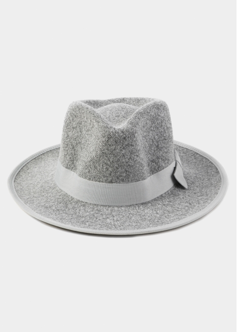 Grey Winter Hat w/ Grey Hatband