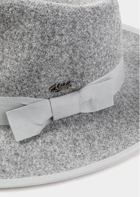 Grey Winter Hat w/ Grey Hatband