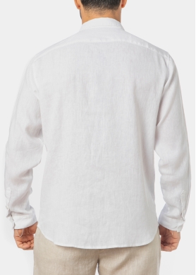100% Linen White Classic Shirt 
