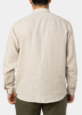 100% Linen Natural Beige Classic Shirt 