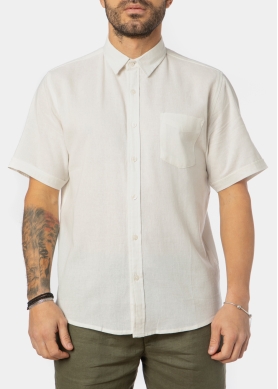 White Classic Shirt w/ Short Sleeves