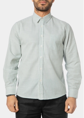 Green Striped Classic Shirt