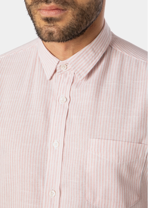 Pink Striped Classic Shirt