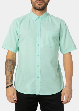 Turquoise Classic Shirt w/ Short Sleeves