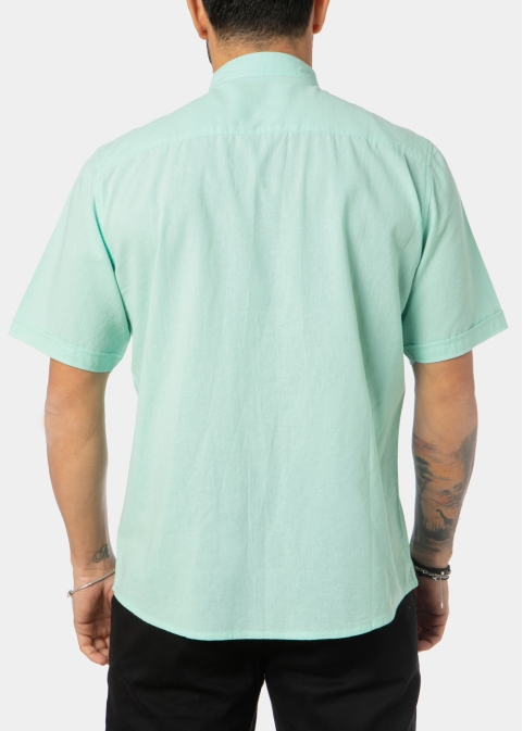 Turquoise Classic Shirt w/ Short Sleeves