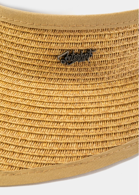 Wide-Brimmed Beige Headband