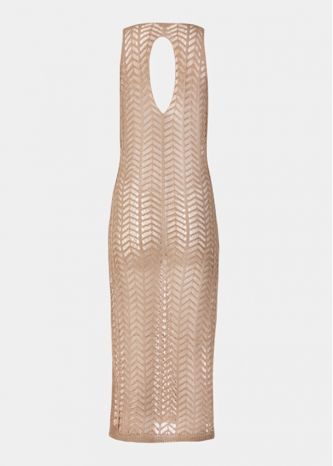Beige Knitted Beachwear