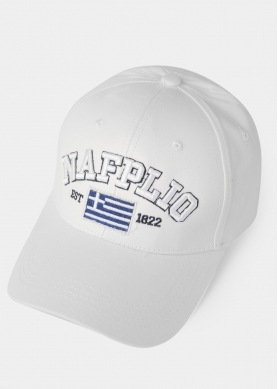 Nafplio White w/ Greek Flag 2