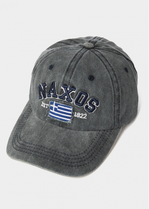 Naxos Washed Navy Blue w/ Greek Flag 2
