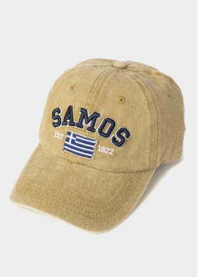 Samos Washed Beige w/ Greek Flag 2