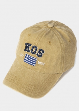 Kos Washed Beige w/ Greek Flag 2