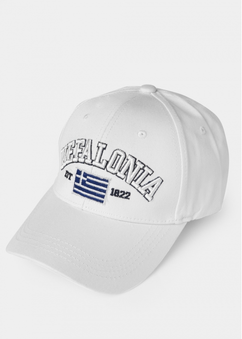 Kefalonia White w/ Greek Flag 2