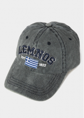 Lemnos Washed Navy Blue w/ Greek Flag 2