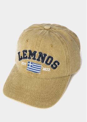 Lemnos Washed Beige w/ Greek Flag 2