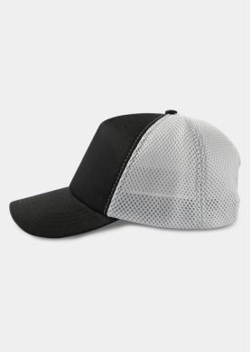 Black & Grey Puffy Cap