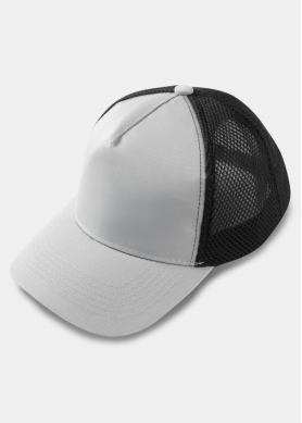 Grey & Black Cap