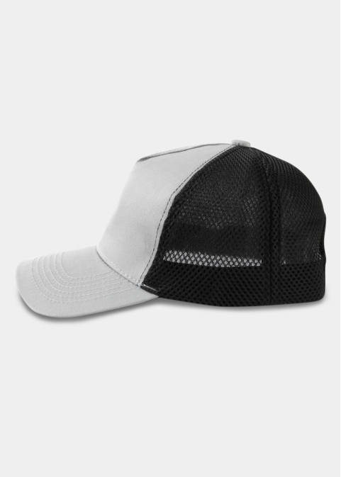 Grey & Black Cap