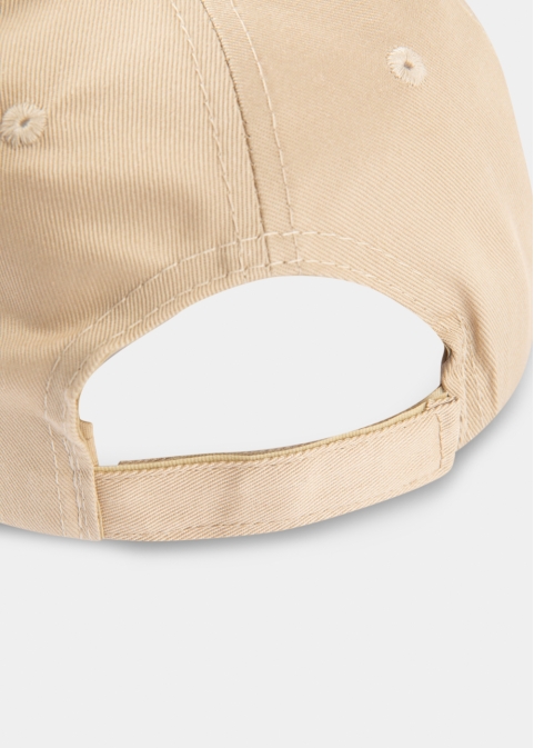 Beige Plain Cap