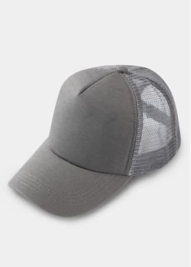 Grey Puffy Cap