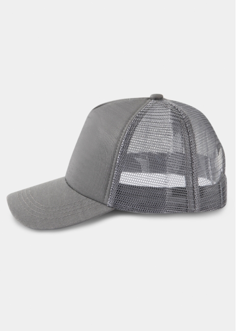 Grey Puffy Cap