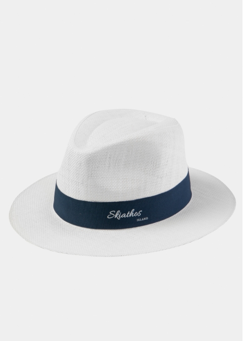 White "Skiathos" Panama Hat