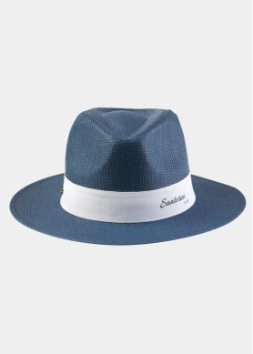 Navy Blue "Santorini" Panama Hat