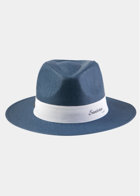 Navy Blue "Santorini" Panama Hat